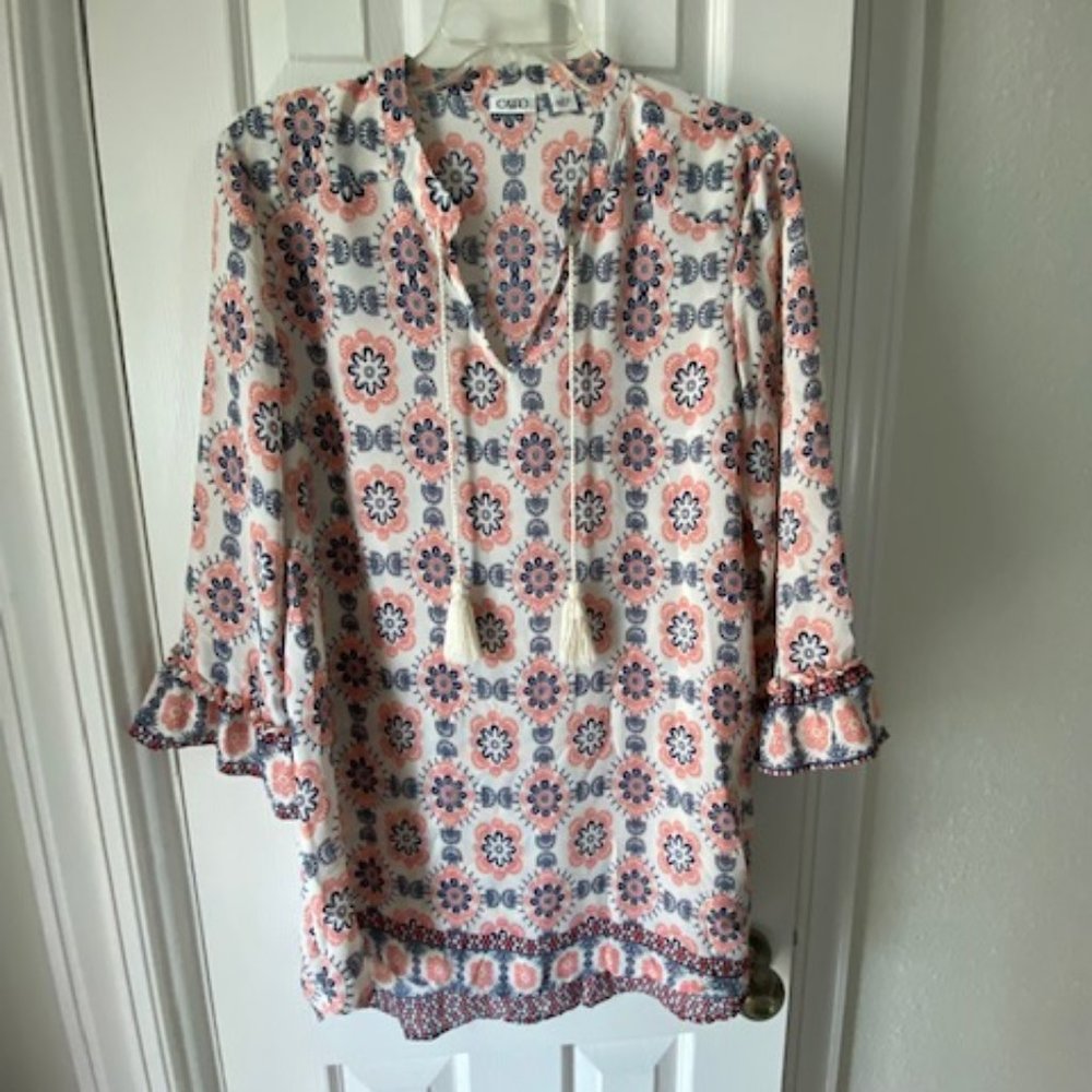 Cato NWOT mini dress/tunic beach cover-up  Size L